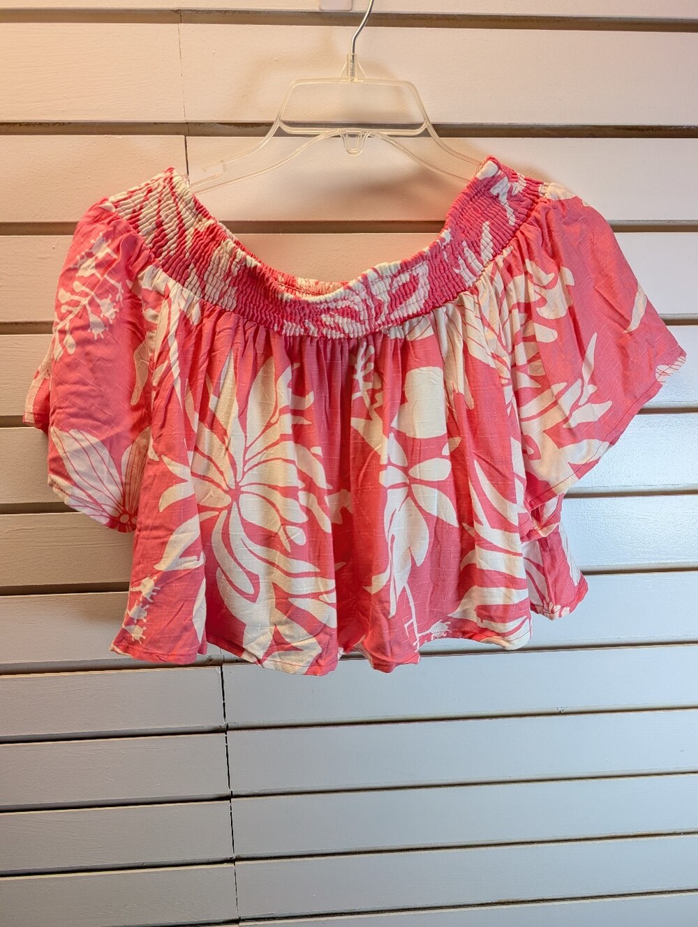 Kiwi and Punch Pink and White Tropical Floral Set Large NWOT - Picture 6 of 11